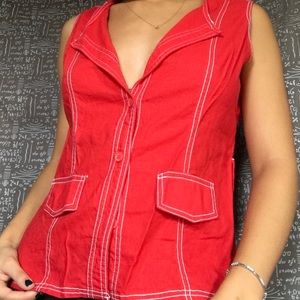 Bright Red Vest